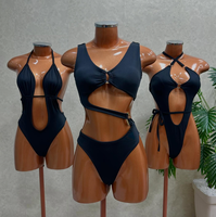 Ensemble bikini 2 pièces personnalisable imprimé animal pour femme, avec haut dos nu et string, maillot de bain d'été anti-UV à séchage rapide, vente chaude