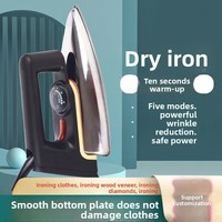 Fer à repasser électrique sec traditionnel pour usage domestique, semelle antiadhésive, 1000W, machine à repasser manuelle professionnelle pour éliminer les plis