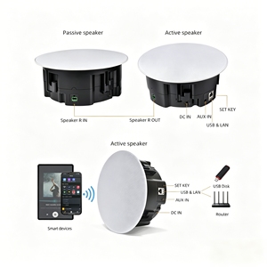 Haut-parleur WiFi multiroom pour plafond, 1 maître + 1 esclave, 60Wx2, DLNA pour l'<span class=keywords><strong>audio</strong></span> de toute la maison - Product Image 6