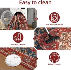 للبيع بالجملة سجادة فارسية قابلة للغسل عالية الجودة بطباعة ثلاثية الأبعاد قابلة للتخصيص لغرفة المعيشة وغرفة النوم والمدخل - Product Image 4