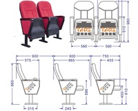 Théâtre Offre Spéciale de stade de cinéma d'église d'auditorium sièges de théâtre pour des YA-L16 de chaise de Recliner