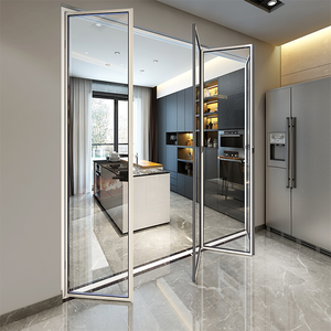 Ventanas plegables sin marco de aluminio Balcón panorámico Acristalamiento como cortina de vidrio Ventana Puerta Exportación a EE. UU. - Product Image 2