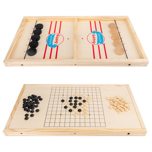 Fun Two-in-one Play Backgammon Set Wooden Play Board Game Parent-child Interactive Children's Toys