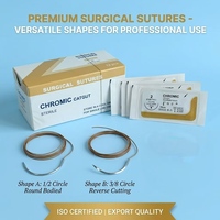 Sutures chirurgicales en catgut absorbable haute flexibilité, stériles, excellente maniabilité et nouage sûr