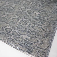 Tissu en maille à imprimé serpent brillant avec paillettes, impression numérique personnalisée, pour vêtements de mode (vente en gros)