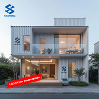 Conteneur préfabriqué moderne abrite la Chine facile à installer 20ft & 40ft modulaire préfabriqué maison de conteneur pour l'usage d'appartement de bureau