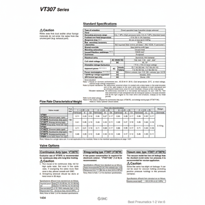 Modèle d'électrovanne pneumatique SMC VT307-6DZ1-01-F pièces pneumatiques - Product Image 1