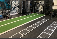 Trineo de césped ponderado Push Pull Sprint Track Grass Fitness
