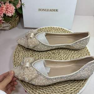 <span class=keywords><strong>Mocassini</strong></span> Eleganti con Fiocco e Strass di Grandi Dimensioni, Scarpe Basse da Ufficio per <span class=keywords><strong>Donna</strong></span> 2025 - Product Image 6