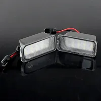 2Pcs Eclairage de plaque d'immatriculation pour Ford KUGA S MAX MONDEO MK4 MK5 MK2 FIESTA 2008-2019 FOCUS ABS Plastic 12V LED Number Signal Light