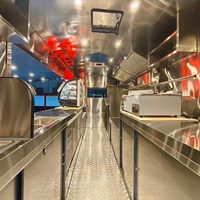 Vente de Food Truck, Remorque Alimentaire Mobile Entièrement Équipée, Four à Pizza, Bar à Café, Chariot à Hot-Dogs, Congélateur, Réfrigérateur à Glaces, Usage Commercial