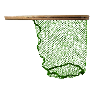 Trọng Lượng Nhẹ Polyester Lưới Ngâm Nhựa Cá <span class=keywords><strong>Net</strong></span> Với Tay Cầm Bằng Gỗ - Product Image 2