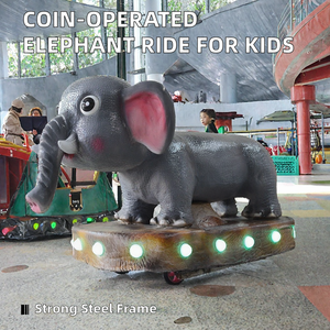 Modelo de Dinosaurio Animatrónico Operado con Monedas para Niños, de Metal, para Interiores, para Centros Comerciales, Parques de Atracciones y Parques de Aventuras - Product Image 2