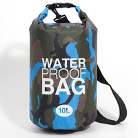 Sac étanche léger de camouflage 2L, sac à dos en polyester résistant, à enroulement, pour le camping, l'escalade, les voyages en plein air, accessoires