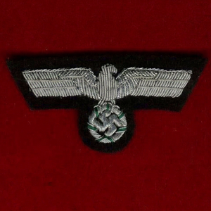 Insignia Metálica Bordada en 3D Personalizada GERMAN NAZE EAGLE con Ancla, Corona de Laurel, Pin de Seguridad y Parche de Tela para Uniforme - Product Image 1