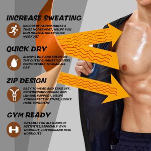 Débardeur de sudation <span class=keywords><strong>pour</strong></span> <span class=keywords><strong>homme</strong></span>, gilet de sauna, maillot de compression <span class=keywords><strong>pour</strong></span> l'entraînement, gaine amincissante, effet thermique, personnalisable, <span class=keywords><strong>pour</strong></span> la gym - Product Image 6
