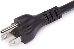 Cable de Extensión Eléctrico de 3 Clavijas, 13A, PVC, Negro, 6 pies, Impermeable IP65, Nema 5-15P, Calibre 12, para Uso Básico - Product Image 4