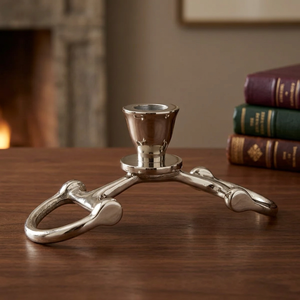 Support de bougie conique en métal inspiré d'un mors d'équitation, décoratif pour table, pour la maison, la salle à manger, le cheminée, accessoire de décoration - Product Image 4