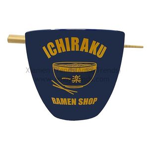Bol Ramen Anime avec baguettes 16 onces Ichiraku Ramen et bol Ramen Village à feuilles cachées - Product Image 4