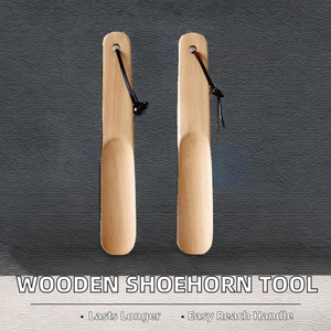 Calzador de Madera de Haya con Mango Largo para Mujeres Embarazadas y Personas Mayores, Calzador de 23 Pulgadas - Product Image 2