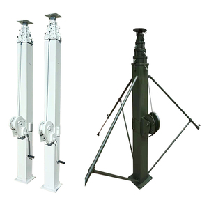 Capacidad de carga útil 10kg Poste 4m de altura extendida Mástil telescópico manual de aluminio para iluminación exterior - Product Image 5