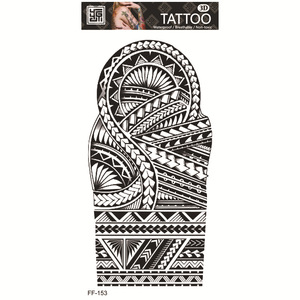 Autocollants de tatouage temporaire noir pour bras, imperméables, en papier indien, pour hommes et femmes, tenue de 3 à 5 jours - Product Image 6