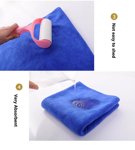 Toalla de baño de microfibra de terciopelo con logotipo personalizado, estilo liso de lujo para uso doméstico, toalla de spa para manos y cara para Hotel y Spa - Product Image 5