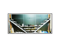 Celia Float Métal Aluminium Escalier Cadre Aluminium Echelle 4 Marches