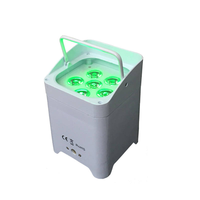 Projecteur LED Par 6*18W sans fil à piles avec télécommande DMX IR pour scène, mariage, fête