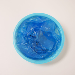 Dùng một lần 1000ml chống rò rỉ màu xanh HDPE emesis túi với ống đồng in ấn và nút đóng cửa - Product Image 3