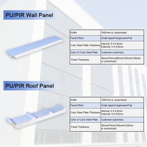 Panneaux de toiture <span class=keywords><strong>sandwich</strong></span> isolés en polyuréthane et acier ignifuge de <span class=keywords><strong>40</strong></span> <span class=keywords><strong>mm</strong></span> à <span class=keywords><strong>prix</strong></span> avantageux pour granges et ateliers - Product Image 5