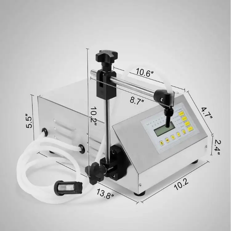 Spedizione gratuita tramite DHL/Fedex,100 garanzia macchina per il riempimento di liquidi con pompa di controllo digitale 3-3000ml, pannello inglese