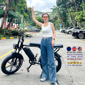 Nuevo diseño VOMO C80 Fatbike 250 vatios 48V Electric Fat Tire EBike 20 pulgadas Vintage E-Bike EU Warehouse Electr Bike Precio - Product Image 3