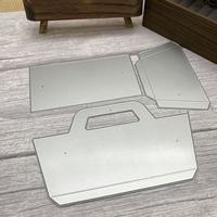 Lot de 3 pochoirs métalliques pour gaufrage et découpe, idéaux pour le scrapbooking, la création de cartes et la décoration artisanale d'albums photo