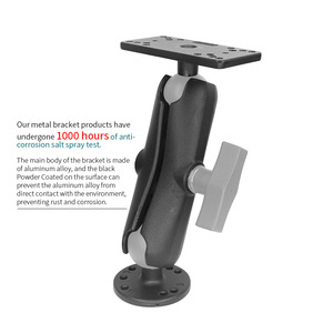 Soporte VINmounts Helix 7 para Sonda de Pesca, Base Rectangular de 1.5 Pulgadas, Brazo de Doble Encaje de 8.7cm, Soporte Marino Ajustable 360 Grados - Product Image 4