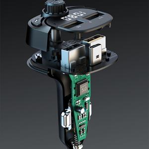 Lecteur MP3 <span class=keywords><strong>Bluetooth</strong></span> pour voiture, appels mains libres, émetteur <span class=keywords><strong>FM</strong></span> avec chargeur USB 3A - Product Image 4