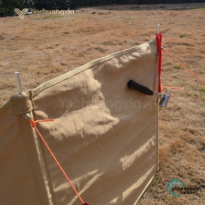Canvas Windscreen With Fire Pit <b>For</b> Camping Outdoor Use All Seasons Rustic Style - Product Image 3