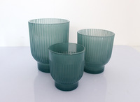 Bocaux en verre coloré à paroi épaisse personnalisés pour bougies vides, bougies parfumées, bougies en cire, porte-bougie en verre