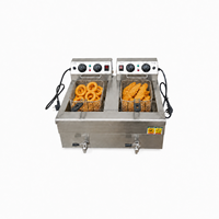 Friteuse Commerciale Bhajiya, Équipement de Friture pour Lumpiang et Shanghai, Machine à Frire les Cuisses de Poulet, Friteuse à Frites Ondulées, Friteuse Professionnelle
