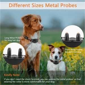 Collar de entrenador de perros electrónico recargable de 600 metros, antiladridos dispositivo impermeable, suministros de entrenamiento duraderos para mascotas - Product Image 3