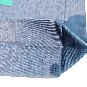 Custom Logo Printed Denim Tote Bags Durable Lightweight Casual Daily Shopping Handbag For Women Denim Bag - Product Image 5