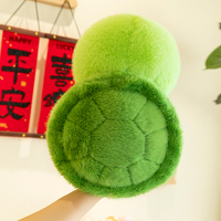 Sac à dos en peluche tortue vert pomme - Adorable poupée en peluche et jouet pour filles, nouveau design, cadeau d'anniversaire et sac pour enfants