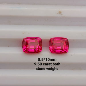 Zafiro Rosa Cultivado en Laboratorio, Corte Cojín, Gema Suelta, Calidad Premium, Tamaño Calibrado, Color Rosa Intenso, Para la Elaboración de Joyería Fina - Product Image 2