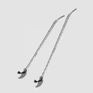 Tubo a gomito lungo dritto cucchiaio di paglia in acciaio inossidabile argento cucchiaino da caffè portatile cucina Bar accessori per bere stoviglie