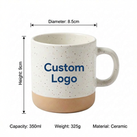 Meilleure vente - Tasse à café en porcelaine de 11 oz avec logo personnalisé, résistante à la chaleur, passe au lave-vaisselle et au micro-ondes, style nordique, boîte cadeau, livraison rapide