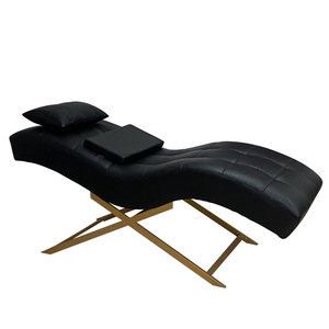 Hot Selling Beauty Salon Furniture White Fabric Eyelash Adjustable Headrest Aesthetic Bed Massage Curved Bed - Product Image 4