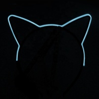 Pour les femmes filles accessoires de cheveux bandeau lampe de poche LED