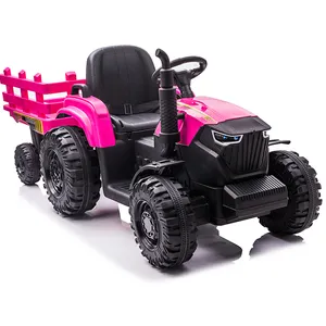 Coche Eléctrico Infantil de Color <span class=keywords><strong>Rosa</strong></span> Hecho en China, Mini <span class=keywords><strong>Tractor</strong></span> de 12v para Niños - Product Image 1
