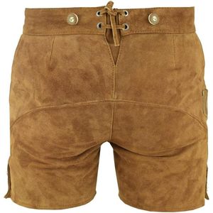 Shorts en daim traditionnels allemands pour hommes, avec bretelles, costume bavarois pour l'Oktoberfest, taille adulte - Product Image 4