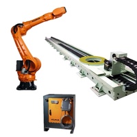 Bras de robot 6 axes KUKA KR 70 R2100 PA Robot industriel avec unité de rail linéaire positionneur de soudage pour la palettisation manutention soudage